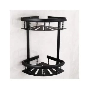Aluminum Black Bathroom Organizer