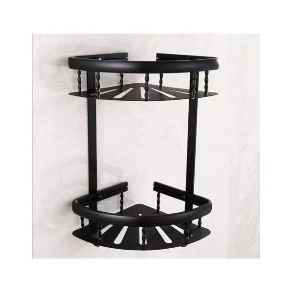 Aluminum Black Bathroom Organizer