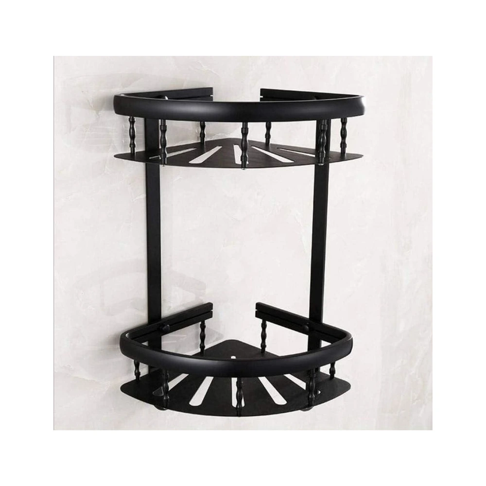Aluminum Black Bathroom Organizer