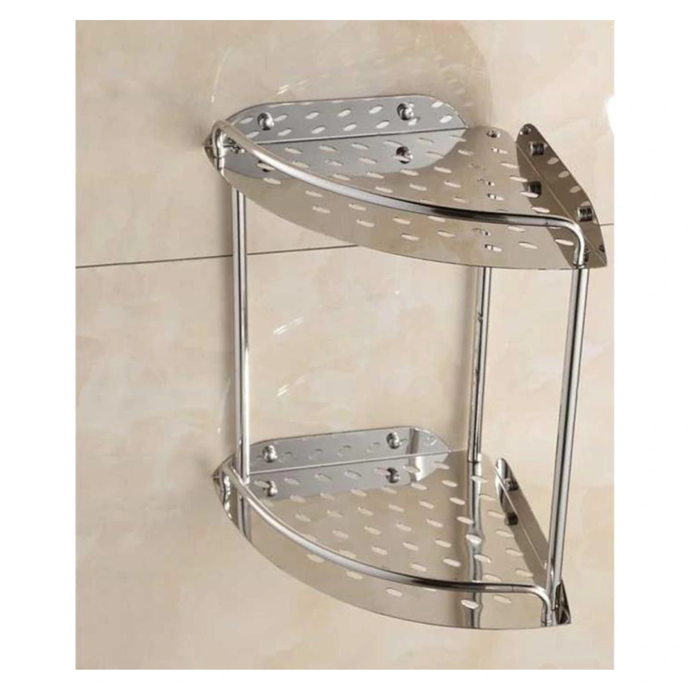 Double corner shelf with towel Bar