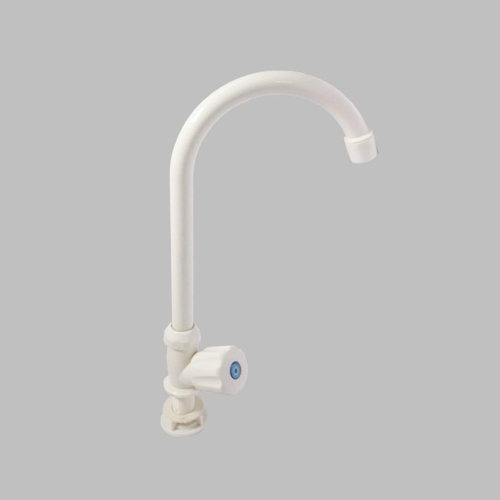 White Plastic Kitchen Pillar Tap in Kenya l Kitchen Bib Taps in Nairobi Kenya - Plastic Laboratory Tap