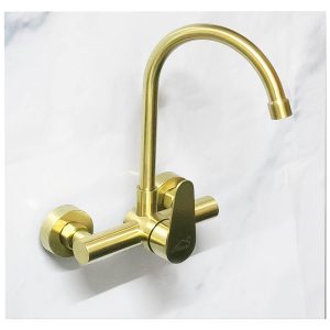 Kitchen Faucets/ Mixers in Kenya - Gold Kitchen Wall Mixer