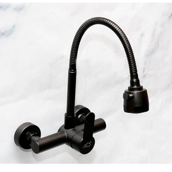 Black Kitchen Faucets/ Mixers in Kenya - Kitchen Mixer with Adjustable Knob.