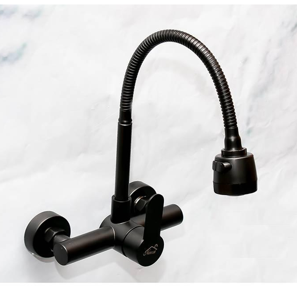 Black Kitchen Faucets/ Mixers in Kenya - Kitchen Mixer with Adjustable Knob.