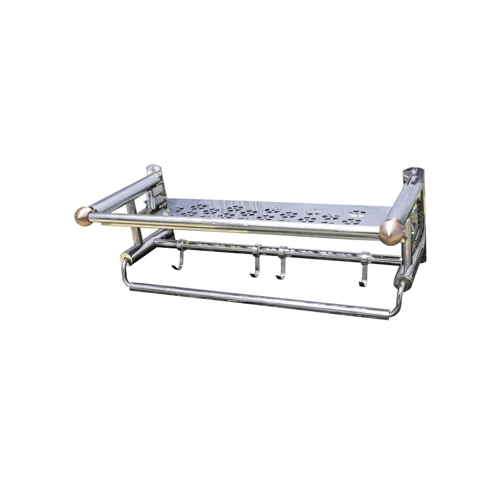 Stainless Steel Mirror Finish Towel Rack in Nairobi, Kenya | Bathroom Accessories in Nairobi, Kenya | Towel Holders in Nairobi, Kenya - Bathroom Shelf Organizer