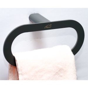 Gun Grey Premium Towel Ring/ Towel Holders - Bathluxe Interiors