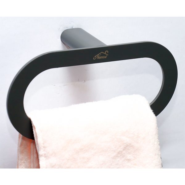 Gun Grey Premium Towel Ring/ Towel Holders - Bathluxe Interiors