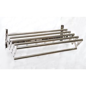 Retractable Mirror finish Towel Holder - Adjustable Towel Rack